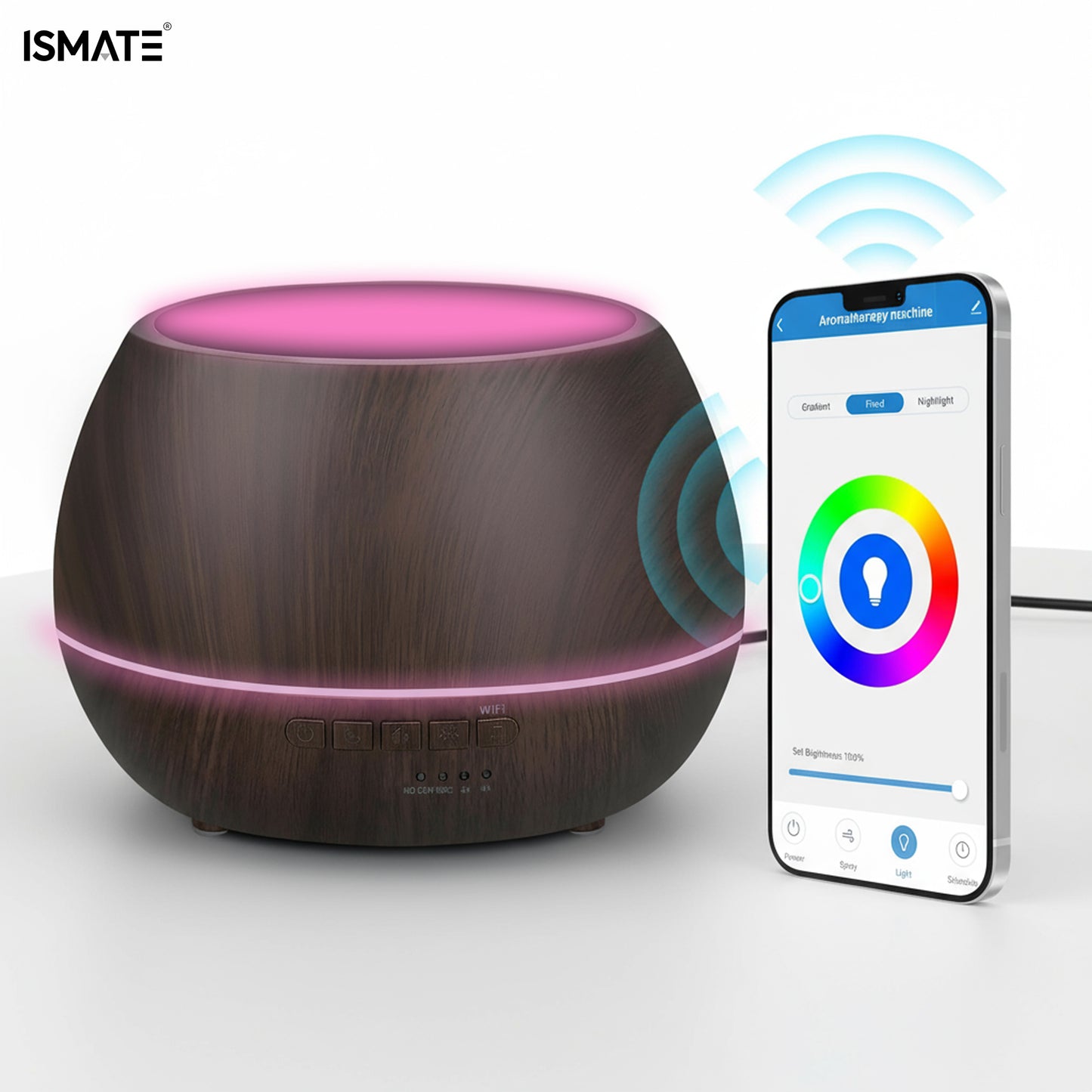 Smart WiFi Essential Oil Diffuser Pink