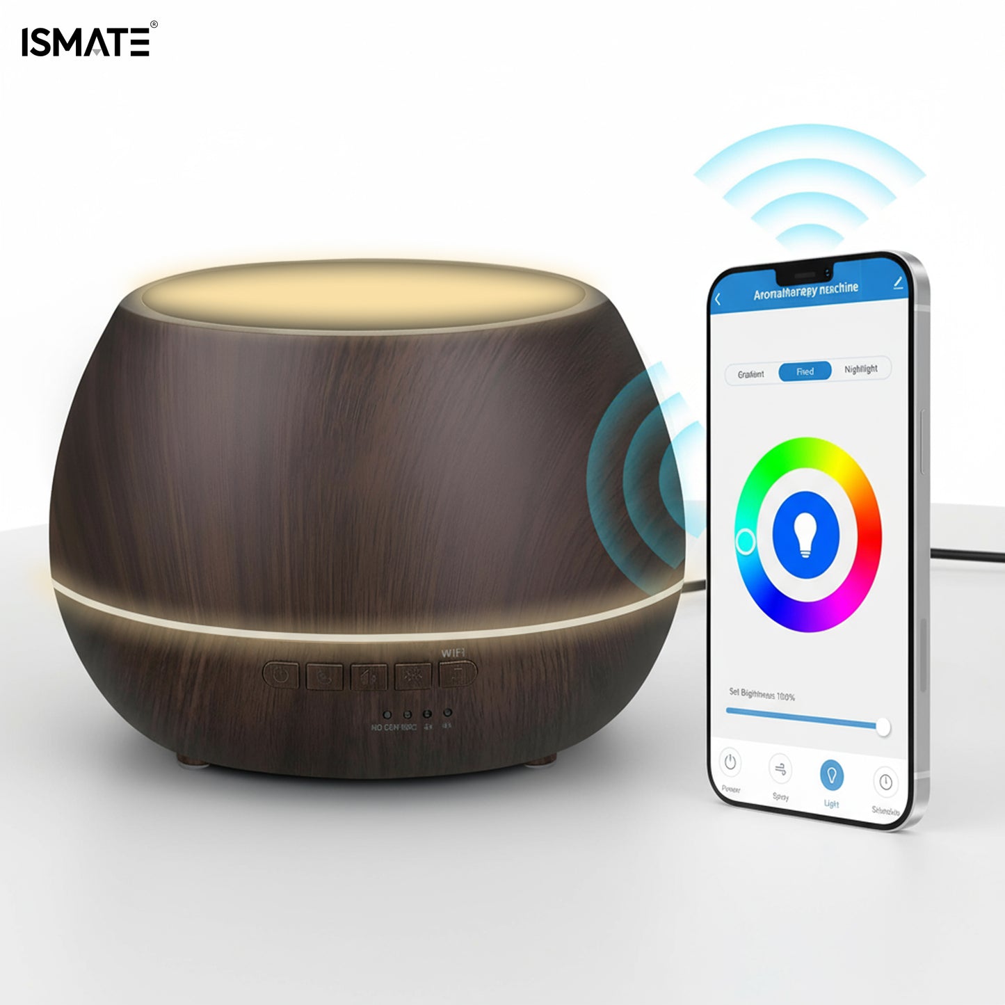 Smart WiFi Essential Oil Diffuser Yellow
