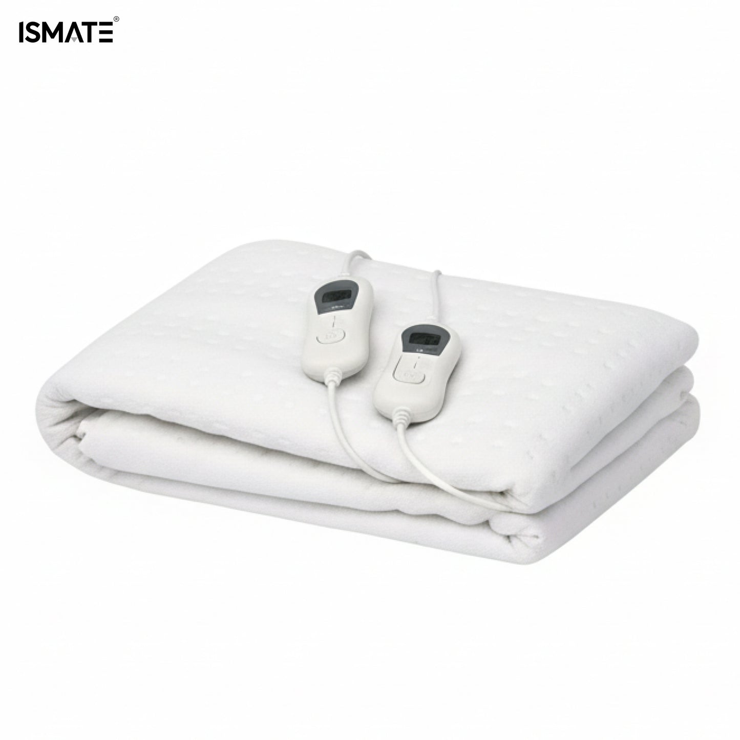 Dual Control Electric Blanket for King Bed White