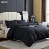 Premium Quilt Cover Set Black