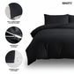 Premium Quilt Cover Set Black