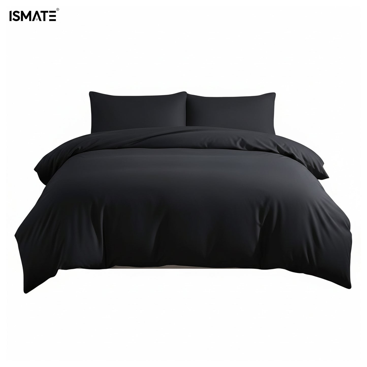 Premium Quilt Cover Set Black