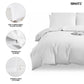Premium Quilt Cover Set White
