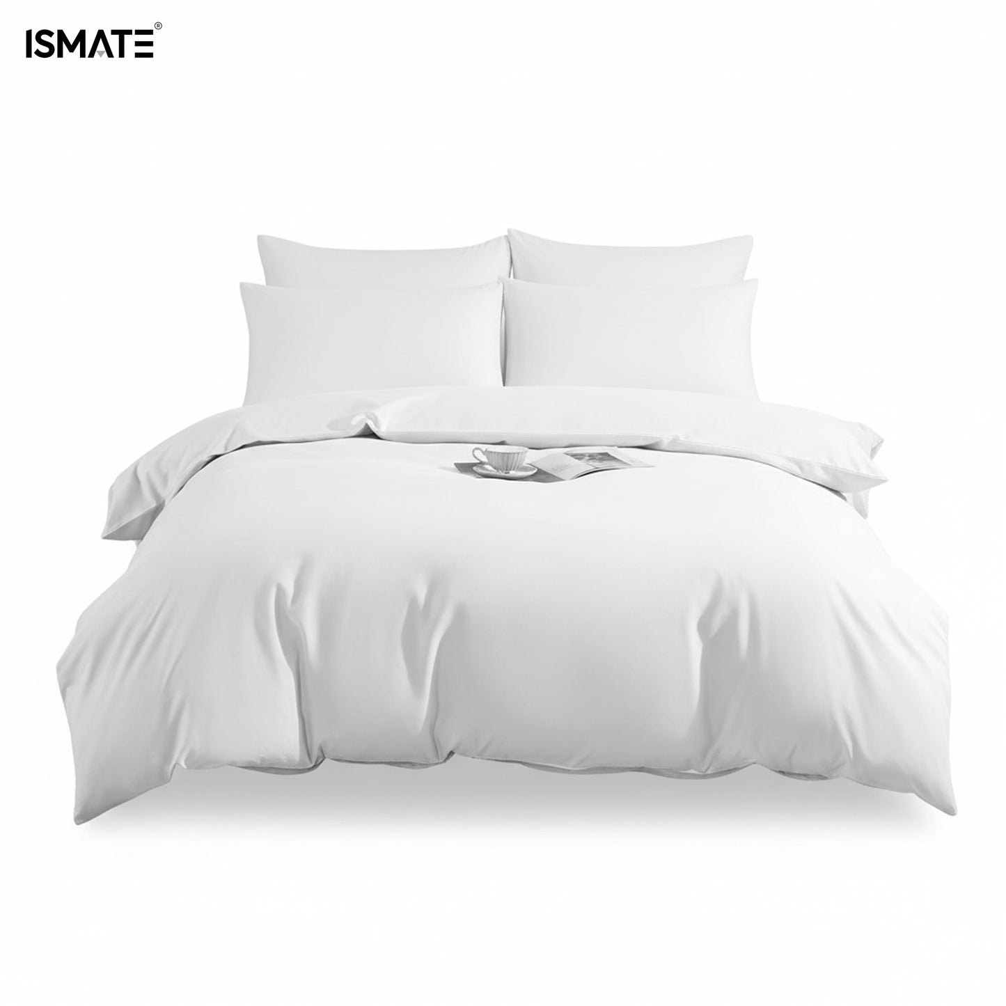 Premium Quilt Cover Set White